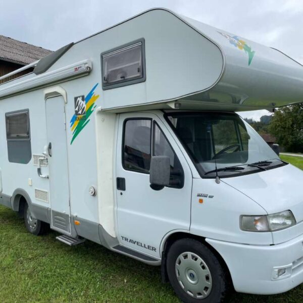 Fiat Ducato Treveller 685HF – Slechts 6,94 m, Handgeschakeld | Slaapplaatsen: 6 | Eerste registratie: 09/1996 | 112.000 km | Vermogen: 110 pk | Totaalgewicht: 3.500 kg