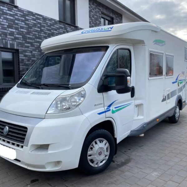 Chausson Welcome 95– Slechts 7.14m, Versnellingsbak: Handgeschakeld | semi-intégré Châssis Fiat | Eerste toelating: 02/2007 | 175 000Km | 4 slaapplaatsen | Toegestane gewicht: 3.500 kg
