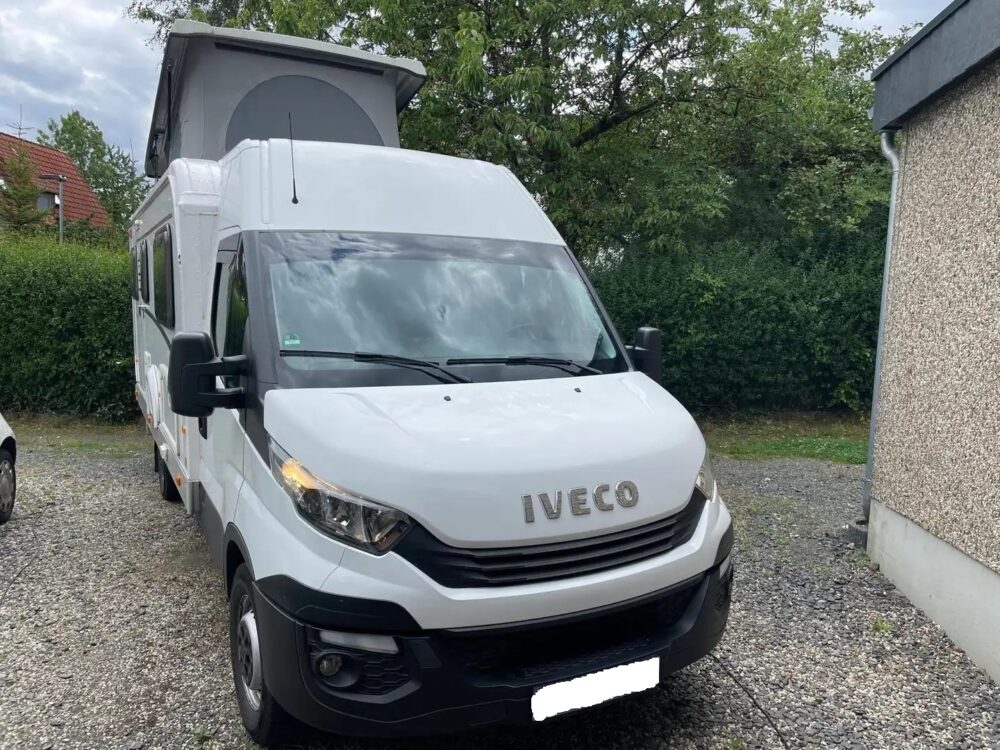 Iveco IS 35 Hymer Eriba – Slechts 7,12 m, Automatische transmissie | Fiat laagprofielchassis | Registratie: 08/2018 | 94.000 km | 6 slaapplaatsen | Toegestaan ​​totaalgewicht: 3.500 kg - Afbeelding 10