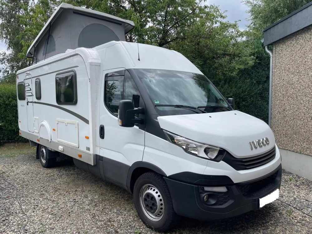 Iveco IS 35 Hymer Eriba – Slechts 7,12 m, Automatische transmissie | Fiat laagprofielchassis | Registratie: 08/2018 | 94.000 km | 6 slaapplaatsen | Toegestaan ​​totaalgewicht: 3.500 kg - Afbeelding 11