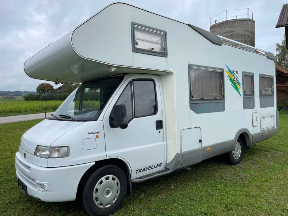 Fiat Ducato Treveller 685HF – Slechts 6,94 m, Handgeschakeld | Slaapplaatsen: 6 | Eerste registratie: 09/1996 | 112.000 km | Vermogen: 110 pk | Totaalgewicht: 3.500 kg - Afbeelding 2