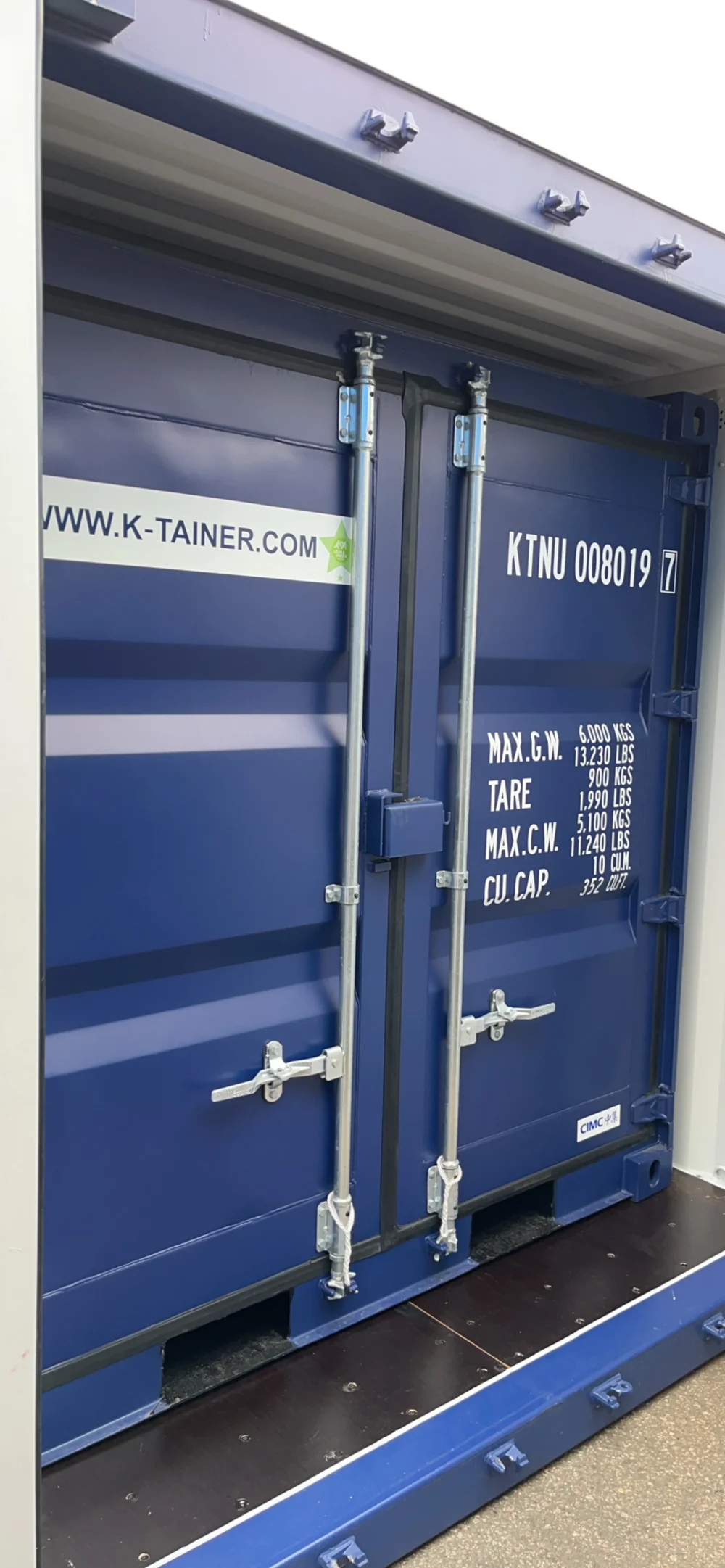 8ft Standaard container Nieuw - Afbeelding 4