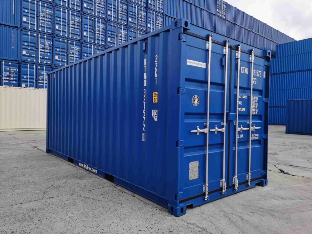 20ft Standaard container Nieuw (Blauw) - Afbeelding 3